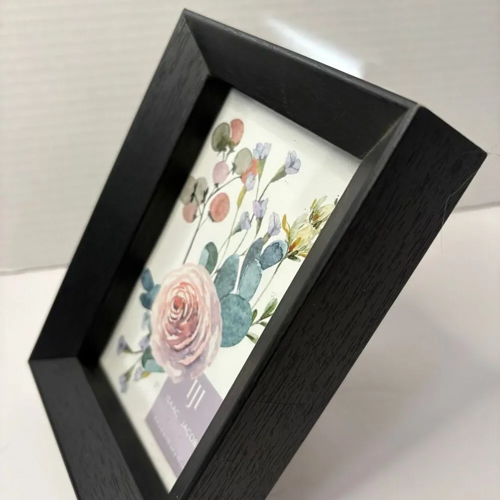 Isaac Jacobs Black 4x6 Picture Photo Frame